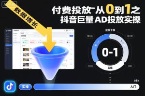 付费投放从0到1之抖音巨量AD投放实操-项目资源库