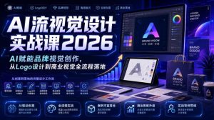 AI流视觉设计实战课2026:AI赋能品牌视觉创作,从Logo设计到商业视觉全流程落地-项目资源库
