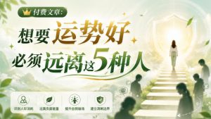 付费文章:想要运势好,必须远离这5种人-项目资源库