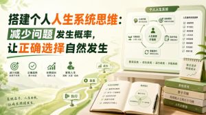 付费文章:搭建个人人生系统思维:减少问题发生概率,让正确选择自然发生-项目资源库