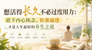付费文章:想活得长久不必过度用力:放下内心执念,松弛通透才是人生最好的养生之道-项目资源库