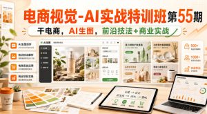 电商视觉-AI实战特训班第55期,干电商,AI生图,前沿技法+商业实战-项目资源库
