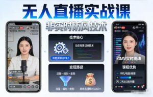 宝子哥无人直播实战课,非实时防风技术,聚焦抖音快手等平台直播带货,轻松开启直播变现之路(更新2026年08月06日)-项目资源库