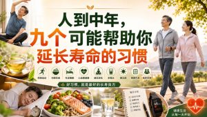 付费文章:人到中年,九个可能帮助你延长寿命的习惯-项目资源库