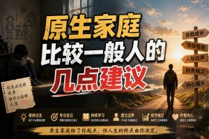 付费文章:给原生家庭比较一般人的几点建议-项目资源库