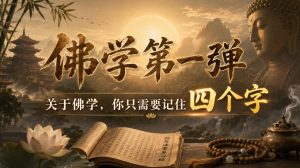 付费文章:佛学第一弹,关于佛学,你只需要记住四个字-项目资源库