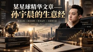 某星球精华文章——孙宇晨的生意经-项目资源库