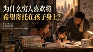 某社群精品文章:为什么穷人喜欢将希望寄托在孩子身上?-项目资源库
