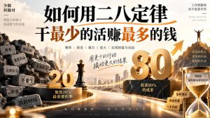 付费文章：如何用二八定律干最少的活賺最多的钱-项目资源库