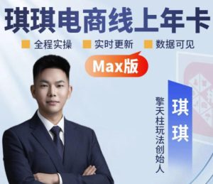 琪琪电商-拼多多年卡2026年8月更新,全类目自然流+付费爆单+擎天柱3.0大促卡流量+非标品高阶运营全套实战课(更新0827)-项目资源库