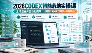 2026Codex智能落地实操课,全场景业务自动化提效,技能封装+接口开发+项目实战-项目资源库