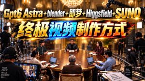 GPT-6 Astra+Blender+即梦+Higgsfield+Suno=终极视频制作方式！-项目资源库