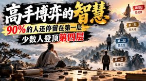 付费文章：高手博弈的智慧，90%的人还停留在第一层，少数人登顶第四层-项目资源库