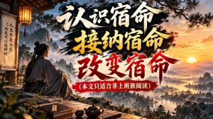 某公众号付费文章:认识宿命,接纳宿命,改变宿命(本文只适合非上班族阅读)-项目资源库