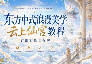 东方中式浪漫美学云上仙宫教程,详细实操全拆解-项目资源库