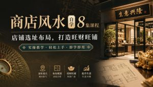 商店风水自学8集课程｜店铺选址布局，打造旺财旺铺实操教学-项目资源库